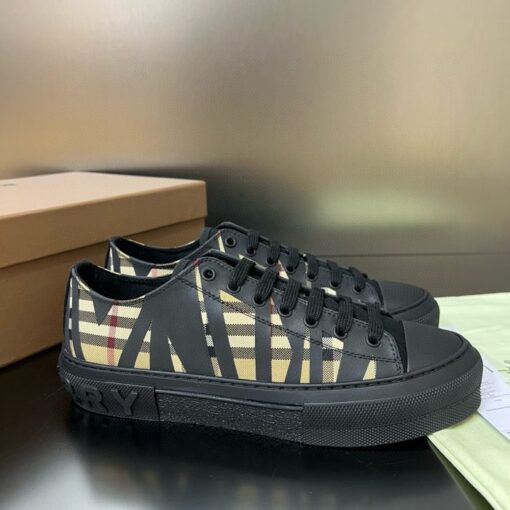 Burberry Cotton Jack Low 19 Sneaker Black Sand