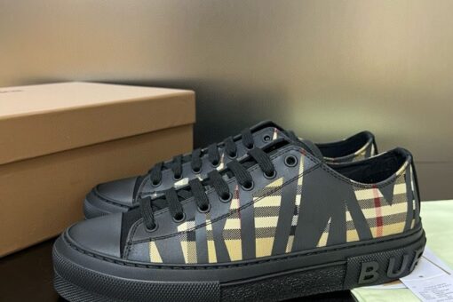 Burberry Cotton Jack Low 19 Sneaker Black Sand 2025