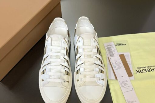 Burberry Cotton Jack Low 19 Sneaker White Sand 2025