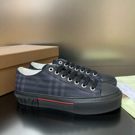 Burberry Cotton Jack Low 19 Sneaker Black Denim