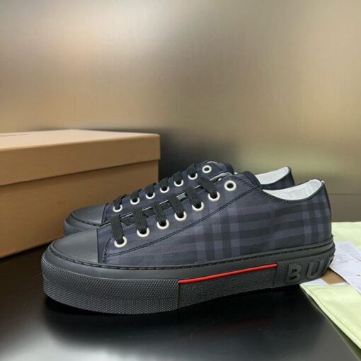 Burberry Cotton Jack Low 19 Sneaker Black Denim - Image 3