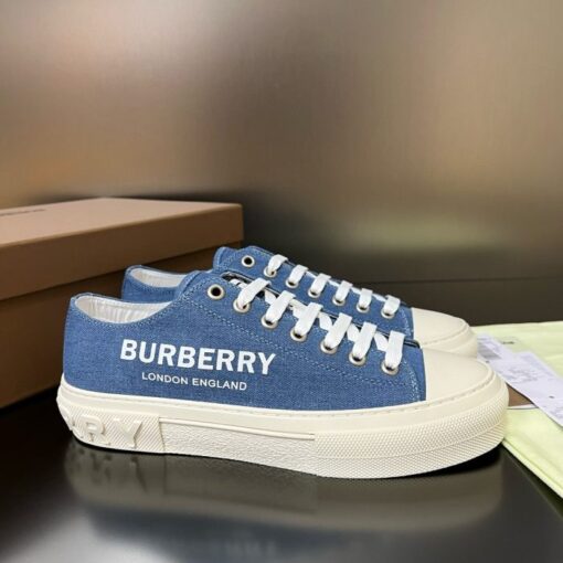 Burberry Cotton Jack Low 19 Sneaker Blue Denim