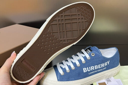 Burberry Cotton Jack Low 19 Sneaker Blue Denim 2025