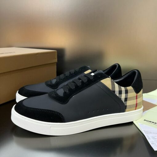 Burberry Leather And Suede Sneaker Black - Image 3