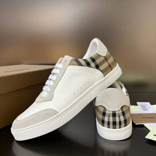 Burberry Leather And Suede Sneaker White - Image 2