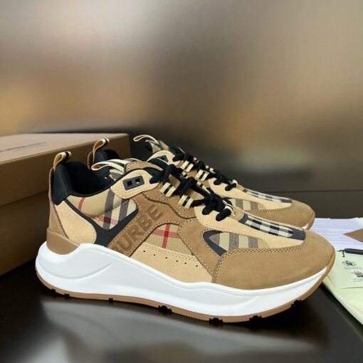 Burberry Vintage Check Low-Top Sneaker Sand - Image 3