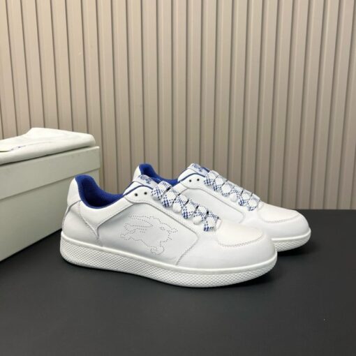 Burberry Leather Stock Sneakers White