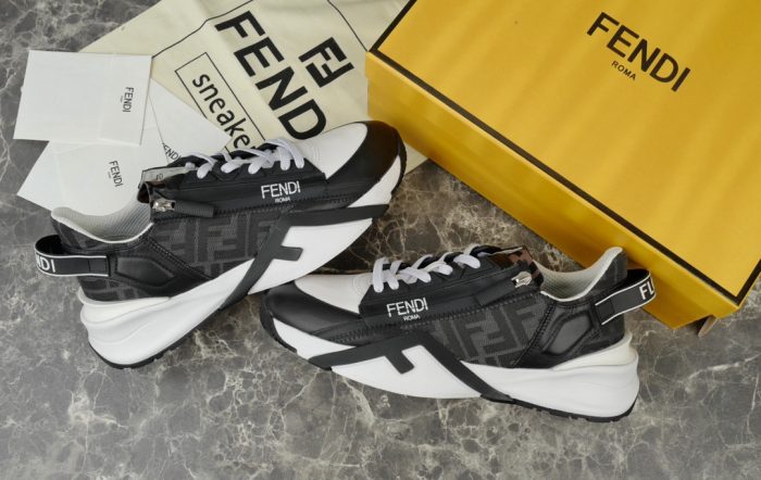 Fendi Flow Sneaker White Black 2026 | Drip Kickz Fendi Flow Sneaker White Black - Image 5