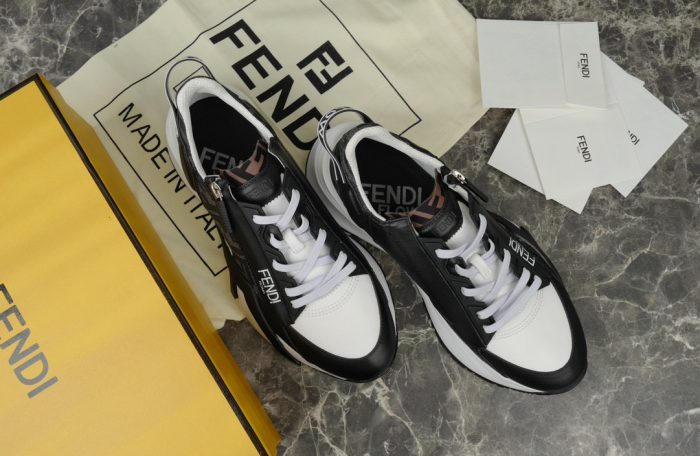 Fendi Flow Sneaker White Black 2026 | Drip Kickz Fendi Flow Sneaker White Black - Image 4
