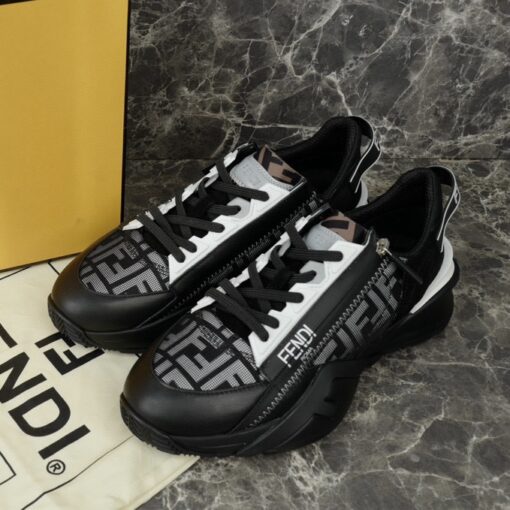 Fendi Flow Sneaker Black White