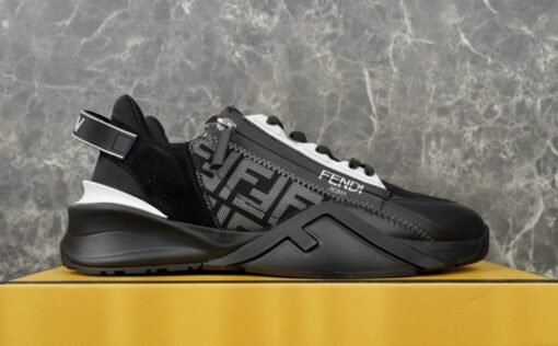 Fendi Flow Sneaker Black White - Image 2