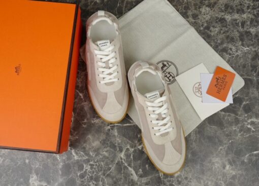 Hermes Jet Sneaker White Grey - Image 2