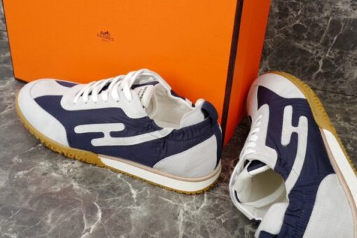 Hermes Jet Sneaker White Blue 2025