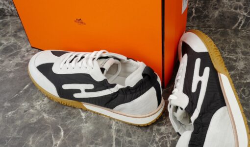 Hermes Jet Sneaker White Black - Image 3