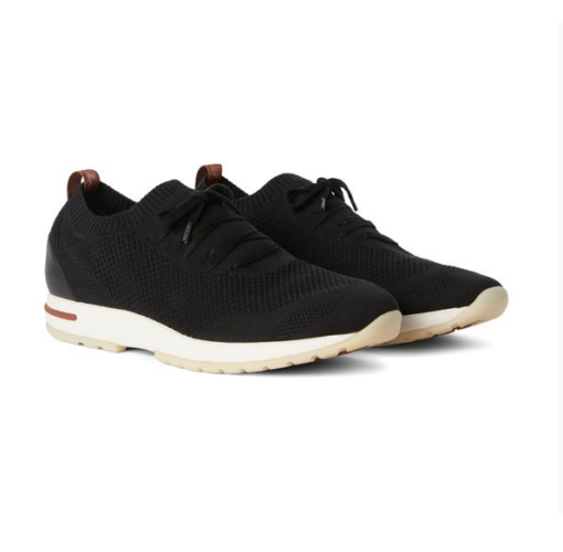 LORO PIANA 360 Flexy Walk Sneakers Black - Image 3