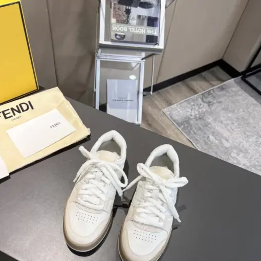 Fendi Match Low Top Sneaker Core White - Image 3