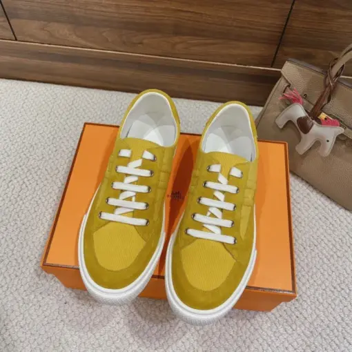 Hermes Deep Sneaker Yellow - Image 4