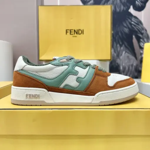 Fendi Match Low Top Sneaker Core Brown - Image 2