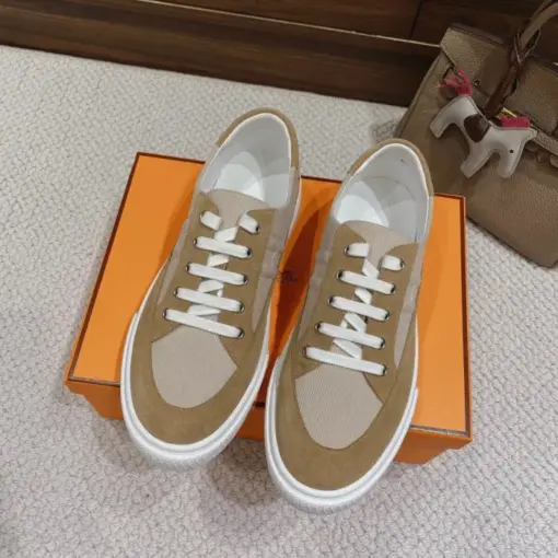 Hermes Deep Sneaker Beige - Image 4