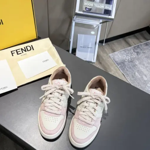 Fendi Match Low Top Sneaker Pink - Image 3