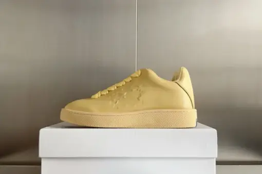 Burberry 2024 New Leather Box Sneaker Yellow 2025