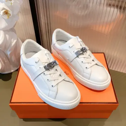 Hermes Day Sneaker White