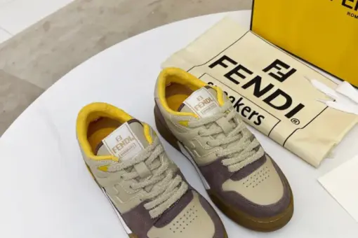 Fendi 2024SS Sneaker Beige Maroon 2025