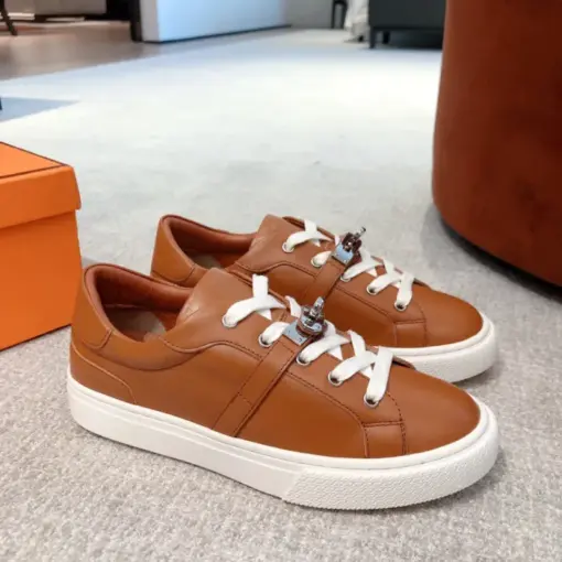 Hermes Day Sneaker Brown - Image 3