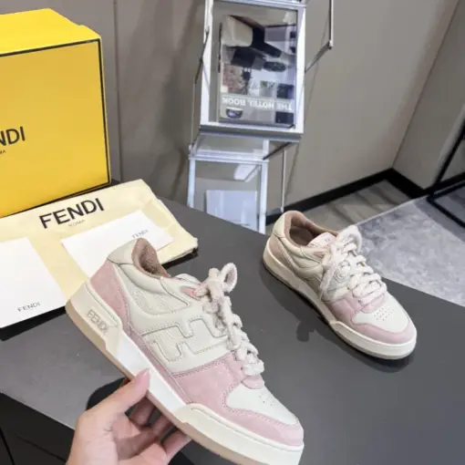 Fendi Match Low Top Sneaker Pink - Image 2