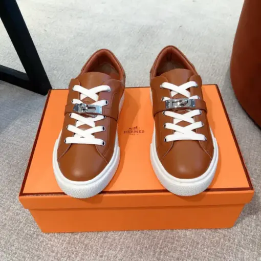 Hermes Day Sneaker Brown - Image 4