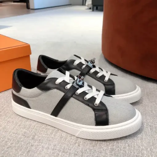 Hermes Day Sneaker Grey Black - Image 3