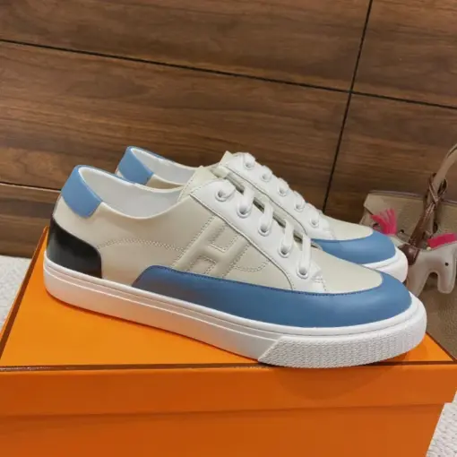 Hermes Deep Sneaker White Blue