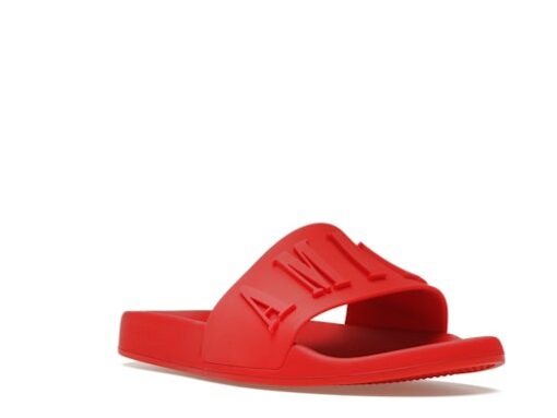 AMIRI Pool Slide Debossed Red