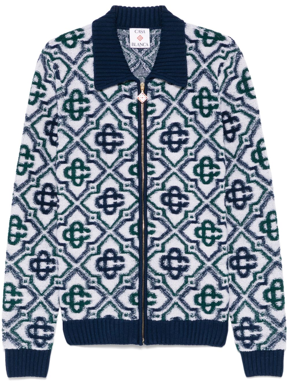 Casablanca monogram-jacquard cardigan 2026 | Drip Kickz Casablanca monogram-jacquard cardigan