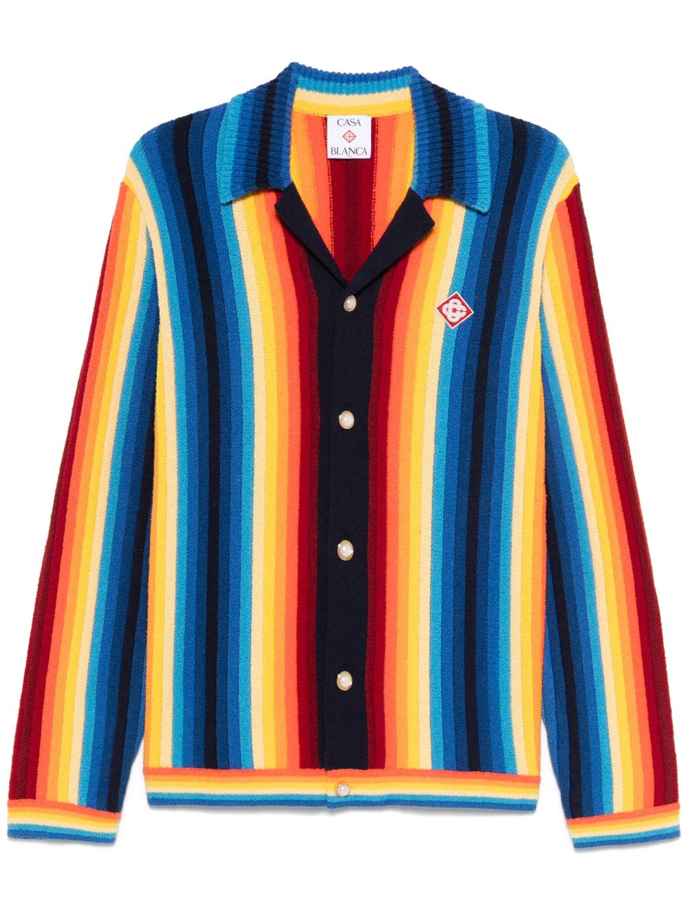 Casablanca gradient towelling cardigan oxford blue 2026 | Drip Kickz Casablanca gradient towelling cardigan oxford blue