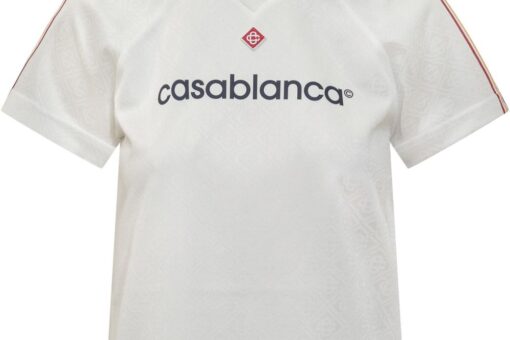 Casablanca logo-print polo top