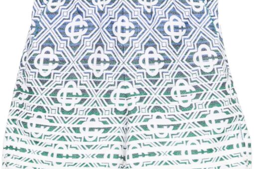 Casablanca Monogram-gradient Towelling Shorts In Neutrals