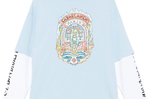 Casablanca Casa Way Skate T-shirt light blue