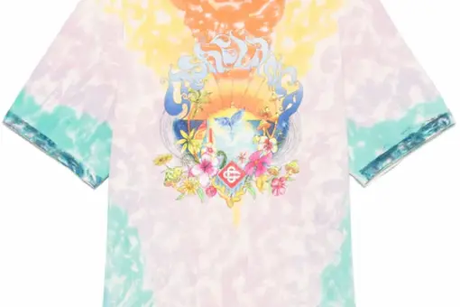 Casablanca graphic-print cotton t-shirt multicolor