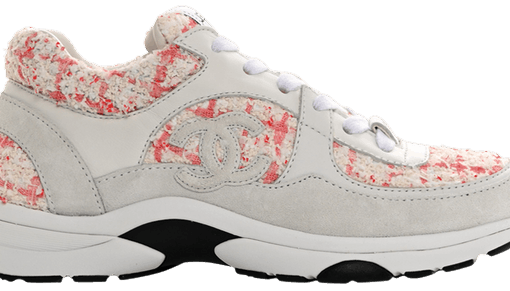 Chanel CC Logo Sneaker 'Ecru Pink Tweed'