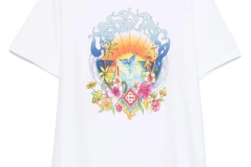 Casablanca White Printed T-Shirt