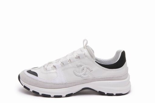 Chanel Lambskin Low Top Sneaker White