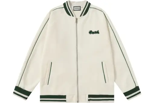 Gucci Off-White Wool Bomber Jacket White – Luxury Designer Streetwear Bomber