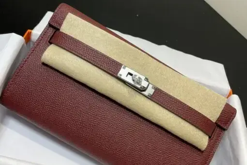 Hermès Kelly Classique To Go wallet Maroon