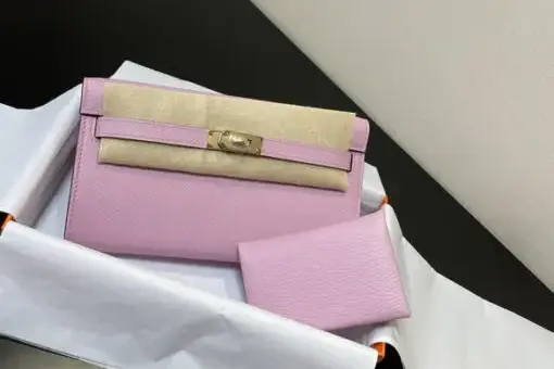 Hermès Kelly Classique To Go wallet Bag Rose Darling