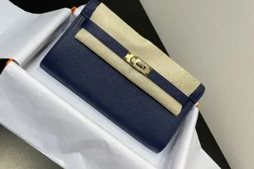 Hermès Kelly Classique To Go Elan Bag Grey & Blue