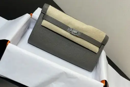 Hermès Kelly Classique To Go wallet Greige