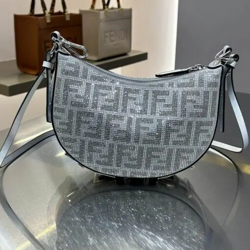 Fendi Baguette Hobo Bag Silver 2026 | Drip Kickz Fendi Baguette Hobo Bag Silver - Image 2