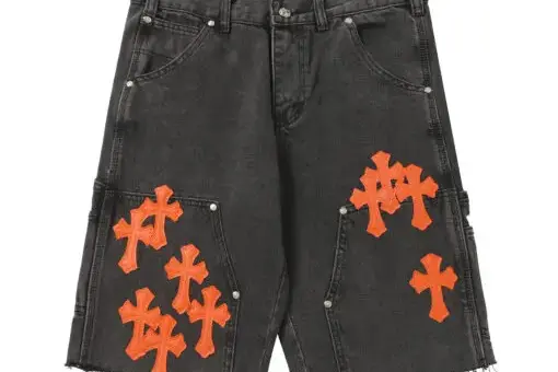 CH Shorts Jeans Black/Orange