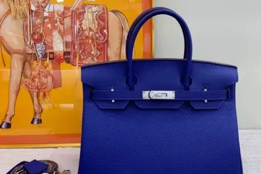 Hermes Birkin Togo Bag Deep Blue